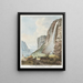 Cascata chiamata Staubbach nella Valle di Lauterbrunnen - Johann Ludwig Aberli — quadro incorniciato alla parete