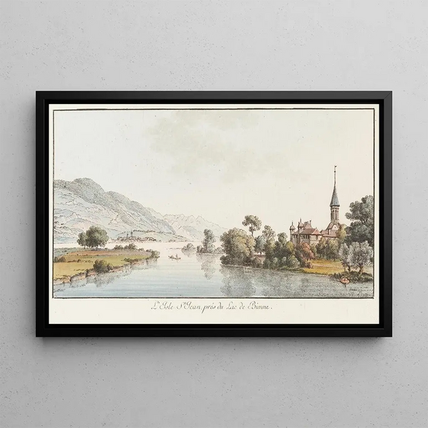 Johann Ludwig Aberli - LIsle St Jean prs du Lac de Bienne.webp
