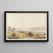 Vista di Vufflens-le-Château - Johann Ludwig Aberli — quadro incorniciato alla parete