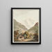 Vista del Jungfrauhorn - Johann Ludwig Aberli — quadro incorniciato alla parete