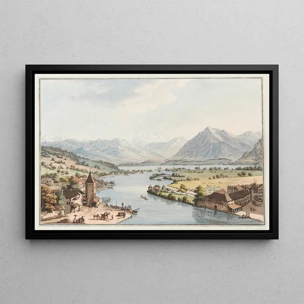 Johann Ludwig Aberli - Vue prise du Chateau de Thoun.webp