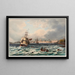 Vista della città di Rotterdam - Johann Ludwig Bleuler — quadro incorniciato alla parete