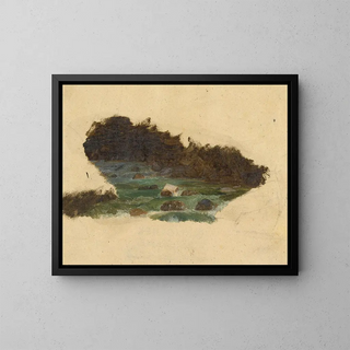 Johann Matthias Ranftl - Detailstudie eines Baches.webp