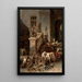 Le butin de chasse - Johann Matthias Ranftl — quadro incorniciato alla parete