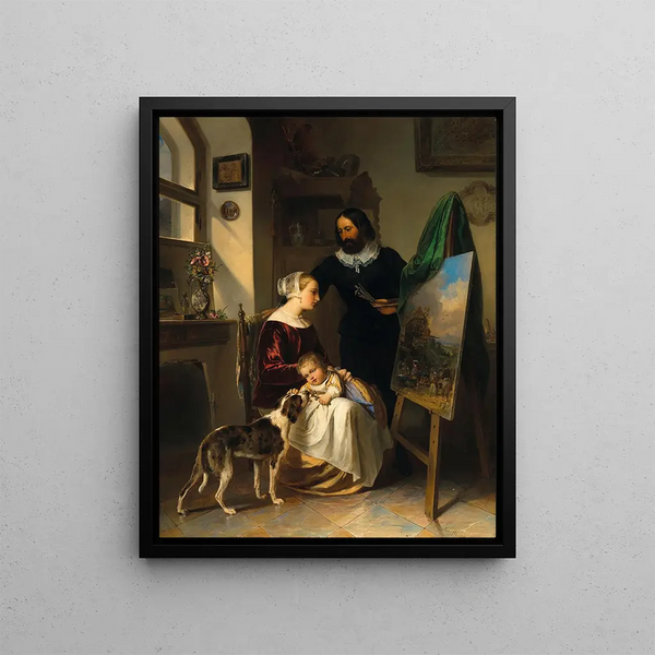 Johann Matthias Ranftl - The Painters Family in His Studio.webp