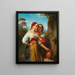 Giovani donne italiane alla fontana - Johann Nepomuk Ender — quadro incorniciato alla parete