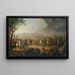 L'imperatore Leopoldo I e il re Giovanni III Sobieski di fronte a Vienna - Johann Nepomuk Hoechle — quadro incorniciato alla parete