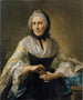 Ritratto di una donna sconosciuta con una scatola di cioccolatini dorati - Johann Nikolaus Grooth — vista dell’opera