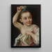 Jeune fille tenant une fleur - Johann Nikolaus Grooth — quadro incorniciato alla parete