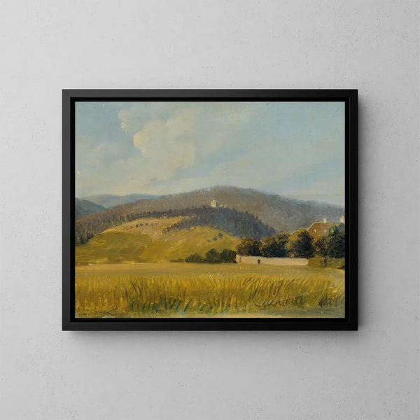 Paesaggio vicino a Baden - Johann Peter Krafft — quadro incorniciato alla parete