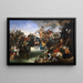 La charge di Zrnyi dalla fortezza di Szigetvár - Johann Peter Krafft — quadro incorniciato alla parete
