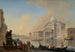 Venezia Una veduta di capriccio del Gran Canal verso Punta della Dogana - Johann Richter — vista dell’opera