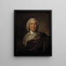 Gerhard Morell, custode della Kunstkammer reale danese - Johann Salomon Wahl — quadro incorniciato alla parete