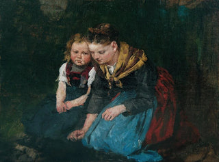Madre e bambino - Johann Sperl — vista dell’opera