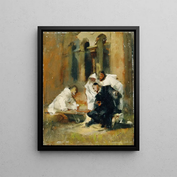 Johann Till the younger - Im Klosterhof.webp