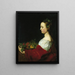 Donna che tiene un cesto di frutta - Johann Ulrich Mayr — quadro incorniciato alla parete