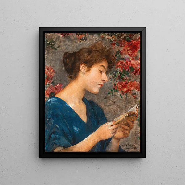 Johann Victor Krmer - A Beautiful Reader.webp