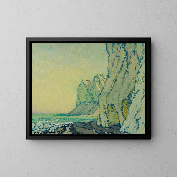 Falesie del Mar Baltico - Johann Walter-Kurau — quadro incorniciato alla parete