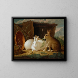 Johann Wenzel Peter - Three rabbits in a landscape.webp