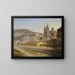 Johann Wilhelm Jankowski - Blick auf Karlsbad.webp