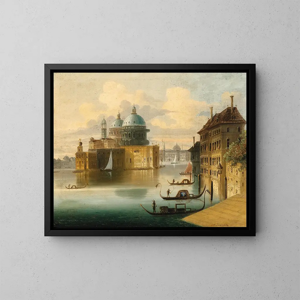 Caprice veneziano - Johann Wilhelm Jankowsky — quadro incorniciato alla parete