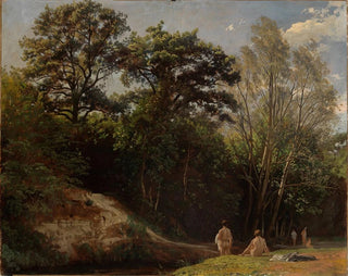 Johann Wilhelm Schirmer - An der Alb II mit Badenden.webp