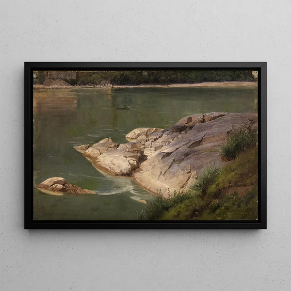 Johann Wilhelm Schirmer - Felsiges Flussgestade.webp