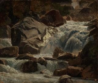 Ruisseau de montagne suisse - Johann Wilhelm Schirmer — vista dell’opera