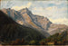 Paesaggio montano svizzero con il Piz Beverin sullo sfondo - Johann Wilhelm Schirmer — vista dell’opera