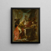 Il omicidio di San Edoardo, re e martire - Johann Wolfgang Baumgartner — quadro incorniciato alla parete