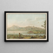 Vista di Schadau sul lago di Thun - Johann Wolfgang Kleemann — quadro incorniciato alla parete