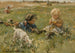 Paesaggio con bambini che giocano in un campo con una capra - Johann Zoetelief Tromp — vista dell’opera