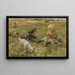 Paesaggio con bambini che giocano in un campo con una capra - Johann Zoetelief Tromp — quadro incorniciato alla parete