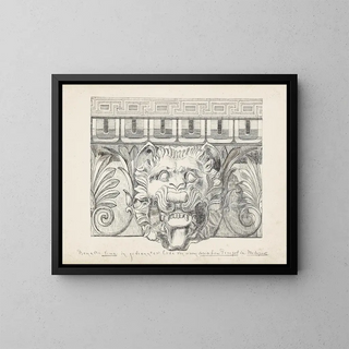 Johanna van de Kamer - Kop van een leeuw op een Dorische tempel te Metaponto.webp