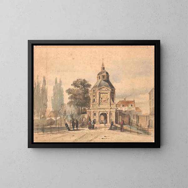 Porte des Wittevrouwen à Utrecht - Johannes Bosboom — quadro incorniciato alla parete