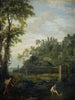 Paesaggio arcadico con Salmacis e Ermafrodito - Johannes Glauber — vista dell’opera