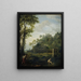 Paesaggio arcadico con Salmacis e Ermafrodito - Johannes Glauber — quadro incorniciato alla parete