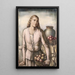 Femme avec un châle - Johannes Greenberg — quadro incorniciato alla parete