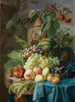 Natura morta con frutta su un tavolo in pietra - Johannes Hendrik Fredriks — vista dell’opera