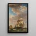 Un marchand au large de Veere - Johannes Hermanus Koekkoek — quadro incorniciato alla parete