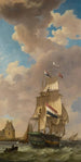 Un marchand au large de Veere - Johannes Hermanus Koekkoek — vista dell’opera