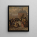 L'arrivo dei francesi nel 1795 - Johannes Hinderikus Egenberger — quadro incorniciato alla parete
