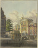 Porta della chiusa davanti a un palazzo con un bassorilievo - Johannes Huibert Prins — vista dell’opera