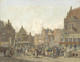 Johannes Huibert Prins - Town Square with Fair.webp