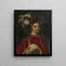 Ritratto di un giovane con un cappello piumato - Johannes Kupecky — quadro incorniciato alla parete
