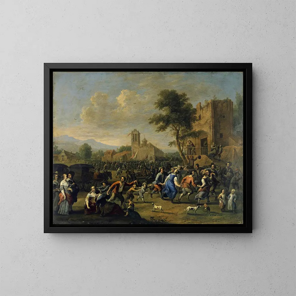 Fête de paroisse - Johannes Lingelbach — quadro incorniciato alla parete