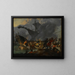 La battaglia di Lepanto 1571 - Johannes Lingelbach — quadro incorniciato alla parete