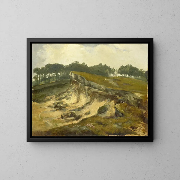 Scavo di sabbia - Johannes Tavenraat — quadro incorniciato alla parete
