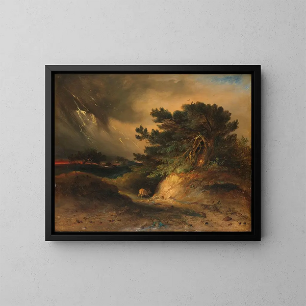L'orage - Johannes Tavenraat — quadro incorniciato alla parete