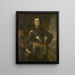 Ritratto di un ufficiale militare - Johannes Vollevens — quadro incorniciato alla parete